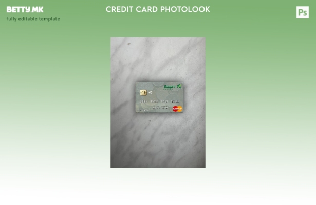 модерен стил Никарагва Banco de la Producción Mastercard photolook преден шаблон